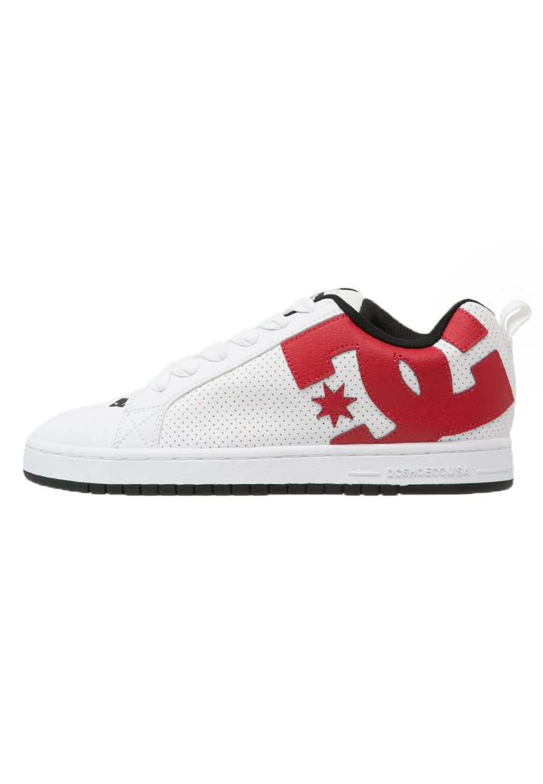DC Shoes COURT GRAFFIK UNISEX - Zapatillas - white/red/black/rojo ...