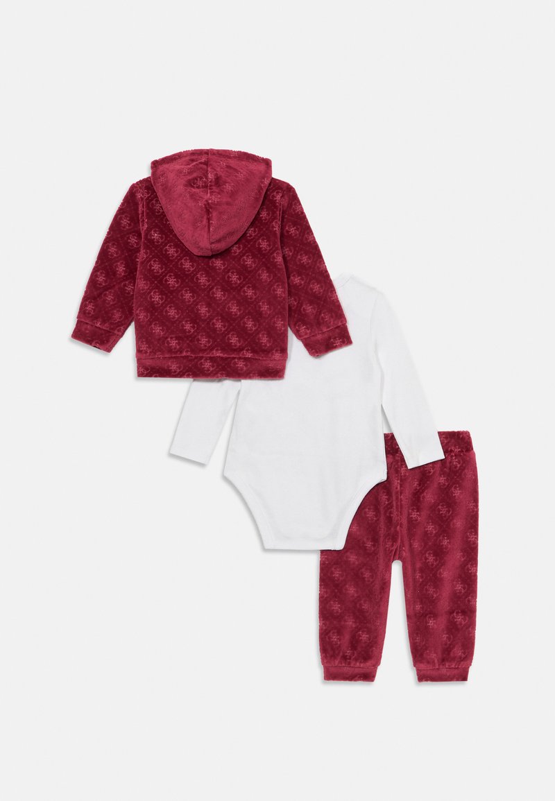 Guess BABY HOODED SET UNISEX Regalos para bebés bordeaux