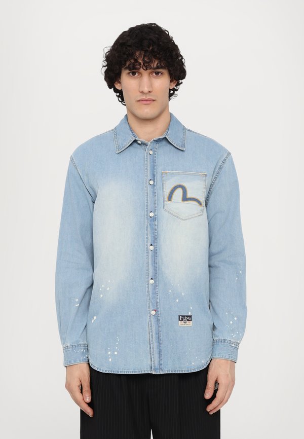 INSERTED SEAGULL POCKET SHIRT - Hemd - indigo