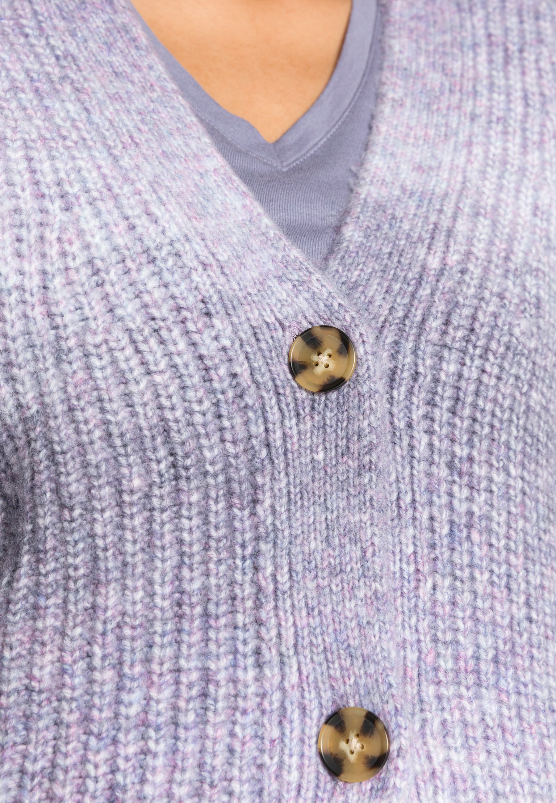 lilac button front cardigan