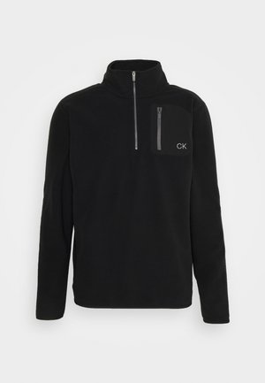 PLANET HALF ZIP - Fleecegenser - black