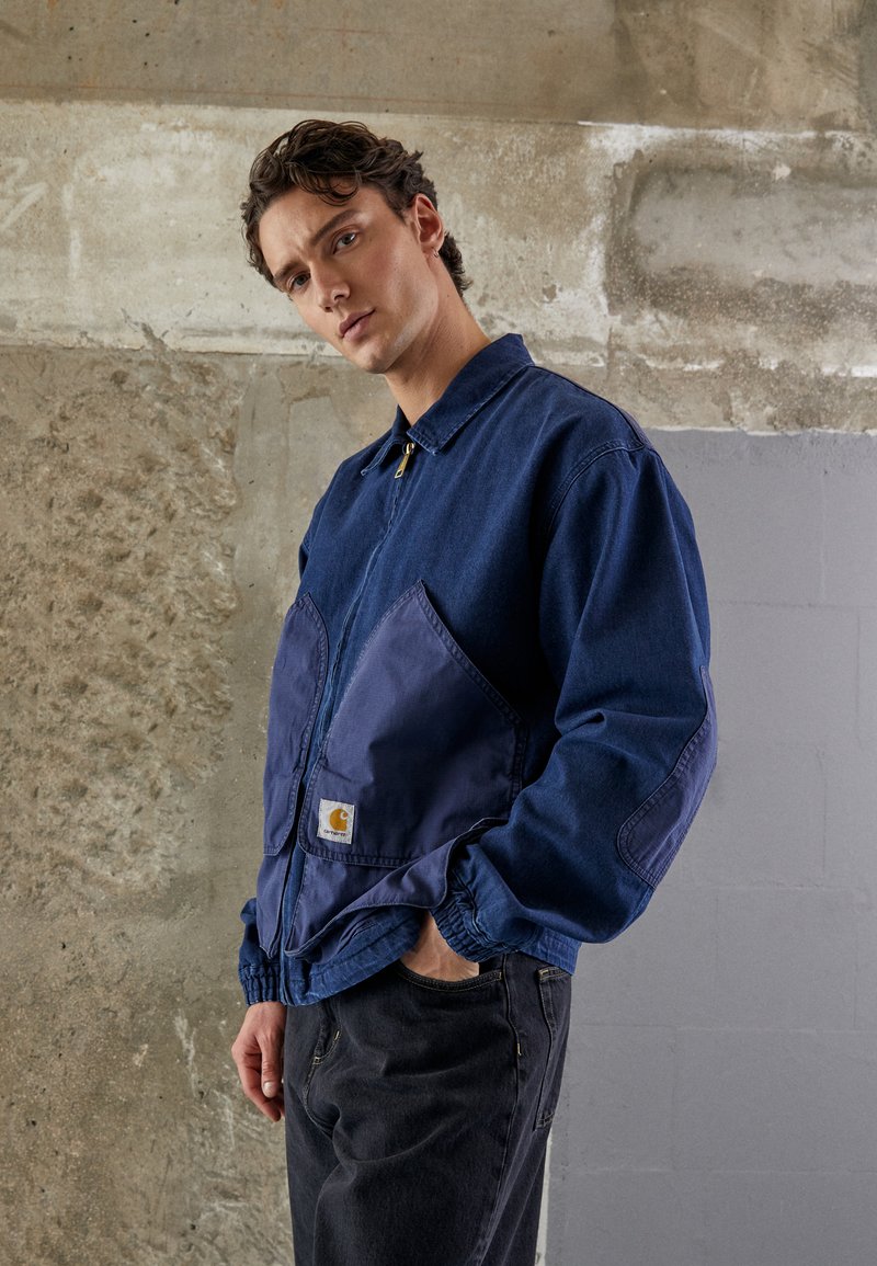 Carhartt WIP ALMA JACKET - Denim jacket - blue/stone blue denim ...