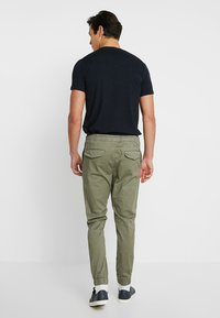 Solid SDSLIM SLIM FIT - Trousers - dusty oliv