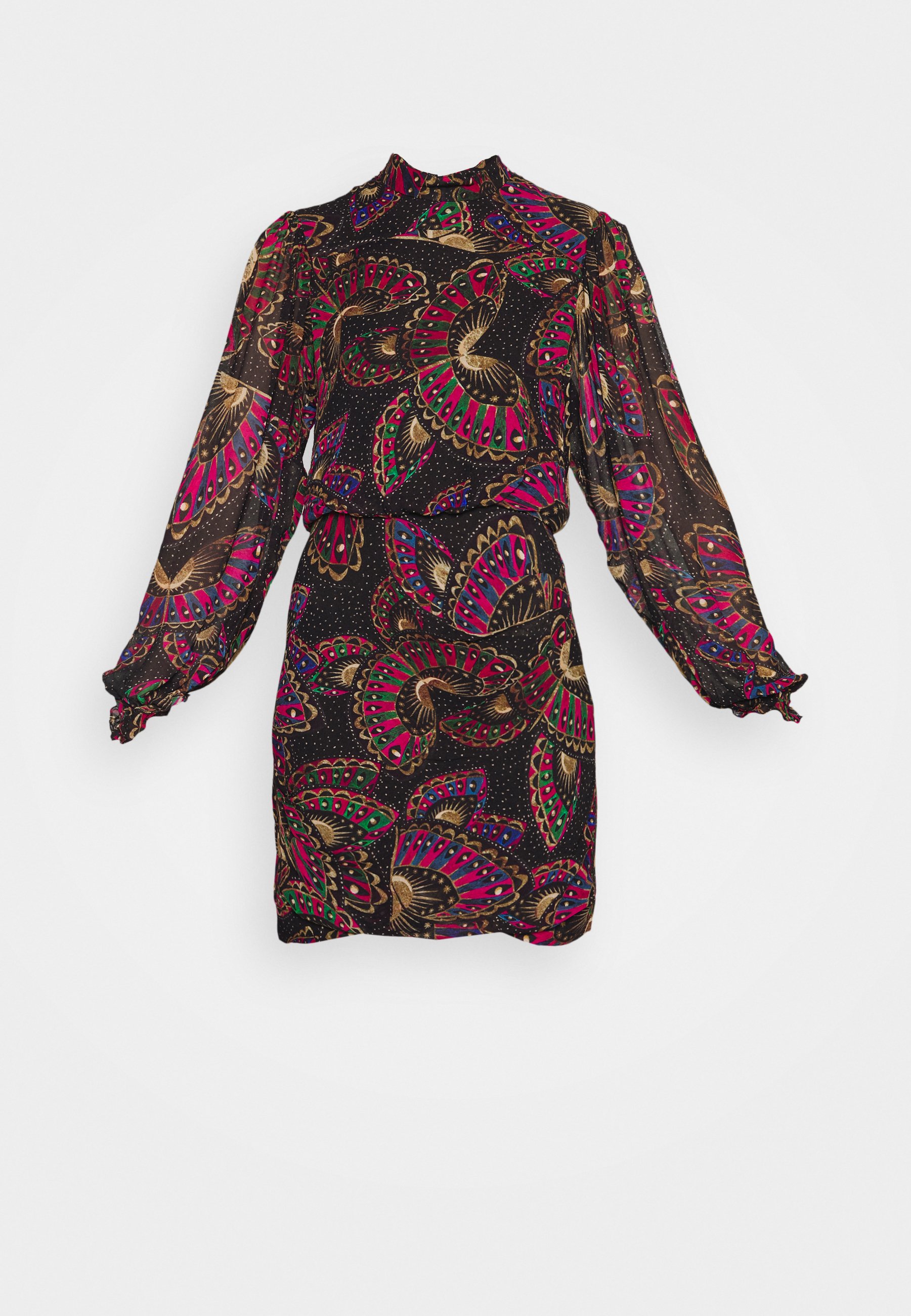 Farm Rio Jurk - butterfly sky/zwart - Zalando.nl