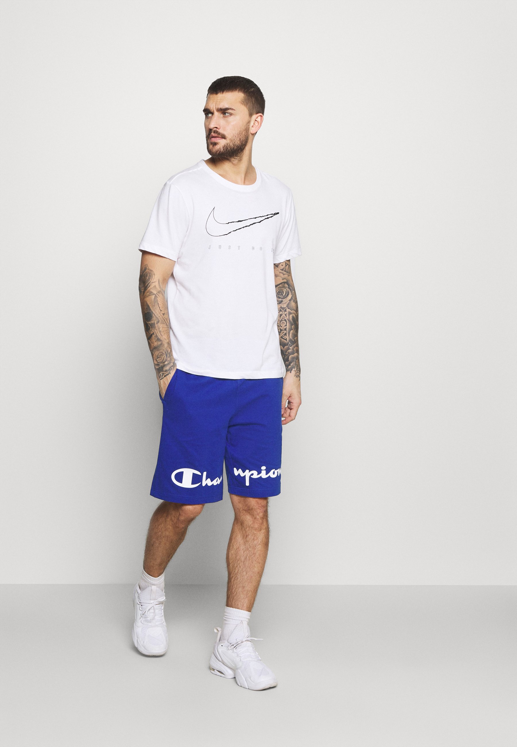 Champion BERMUDA - Pantalón corto de deporte - blue/azul - Zalando.es