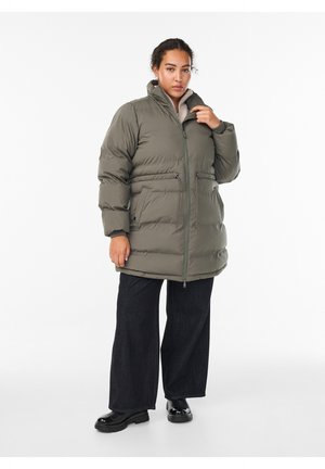 Zizzi, MITTELLANGE PUFFER MIT VERSTELLBARER - Vinterfrakke - beluga