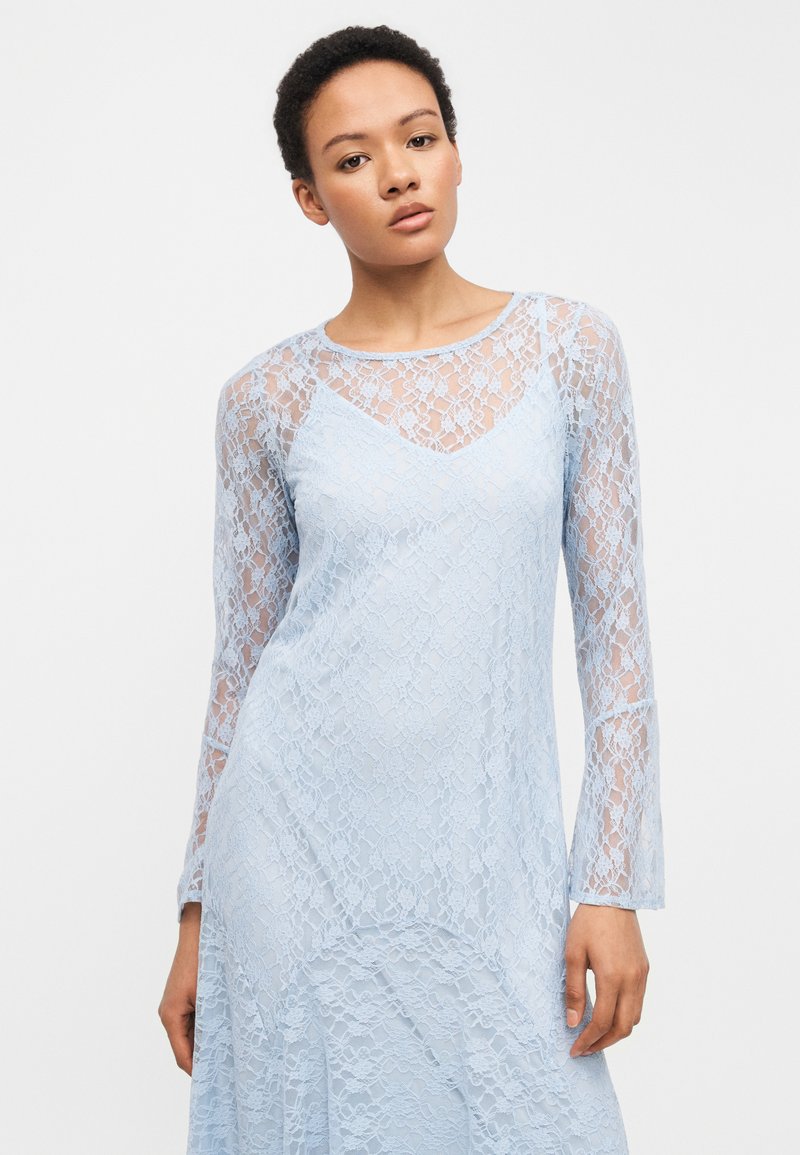 Vero Moda VMLOULOU ANKLE DRESS - Maxi dress - brunnera blue/blue-grey - Zalando.ie Vero Moda VMLOULOU ANKLE DRESS - Maxi dress - brunnera blue/blue-grey - Zalando.ie