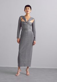 Hervé Léger DRAPED GOWN - Cocktail φόρεμα / Φόρεμα για πάρτι - metallic gunmetal