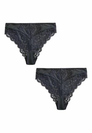 REGULAR FIT - LACE KNICKERS 2 PACK  - Trumpikės - black