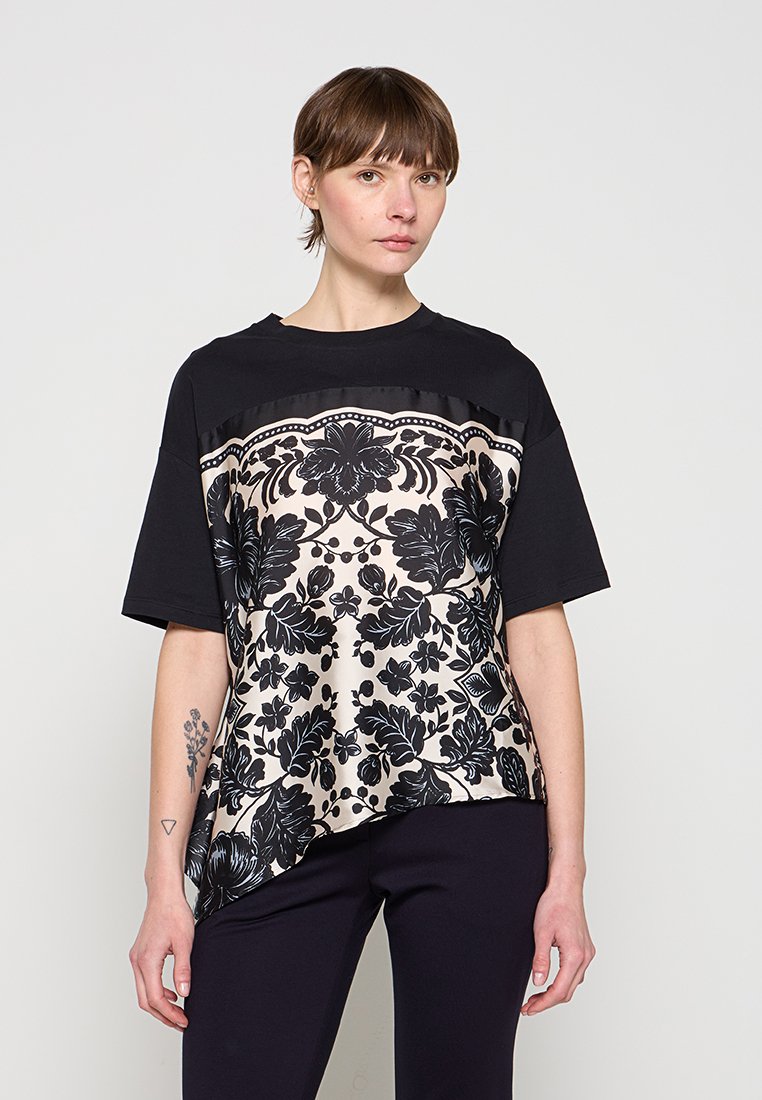 sandro T-shirt print beige