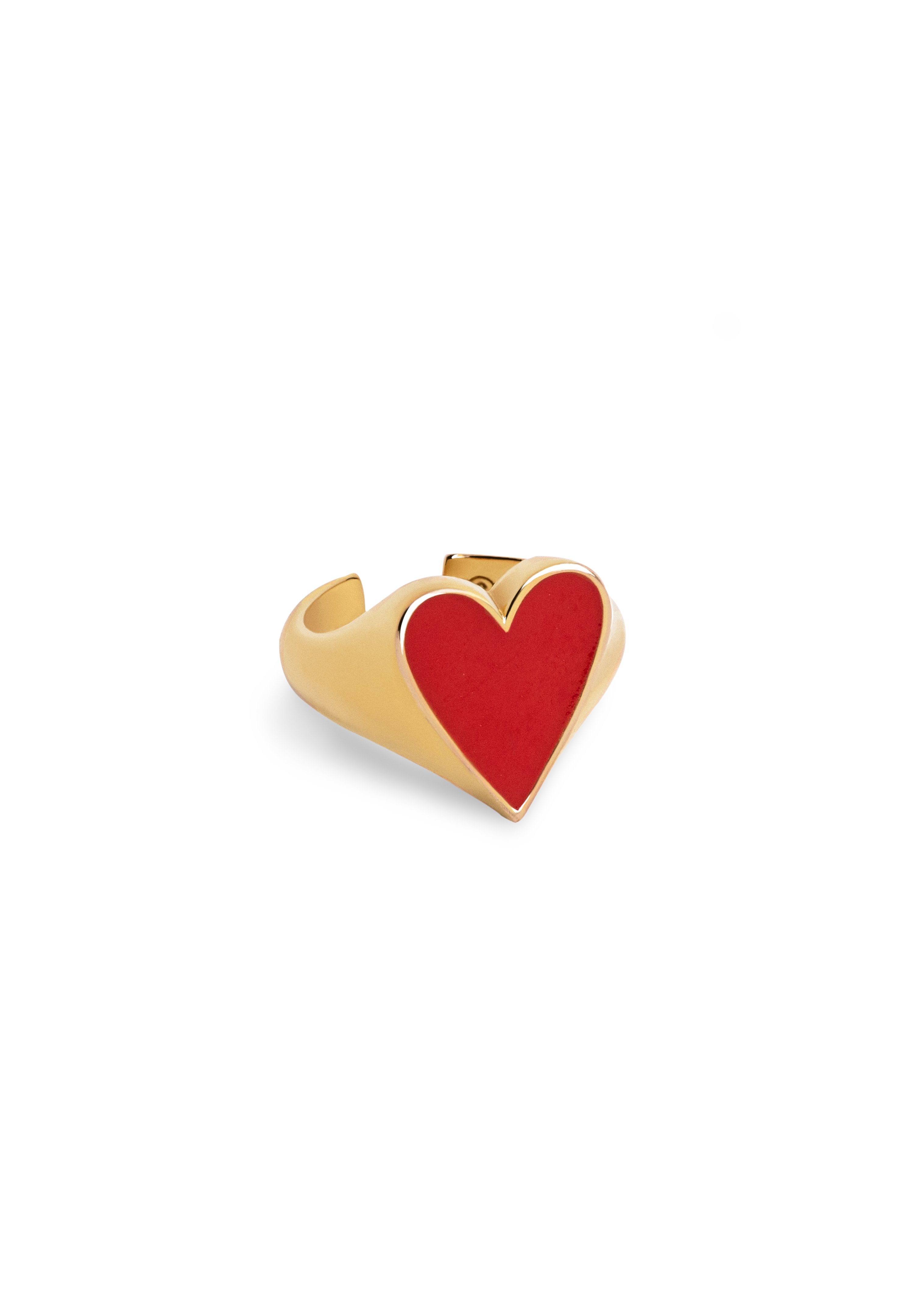 SINGULARU - Anillo Story. Latón Con Baño En Oro De 18 Kt. Joyas