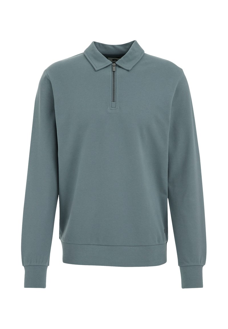 WE Fashion Poloshirt zelfkant denim/selvage denim