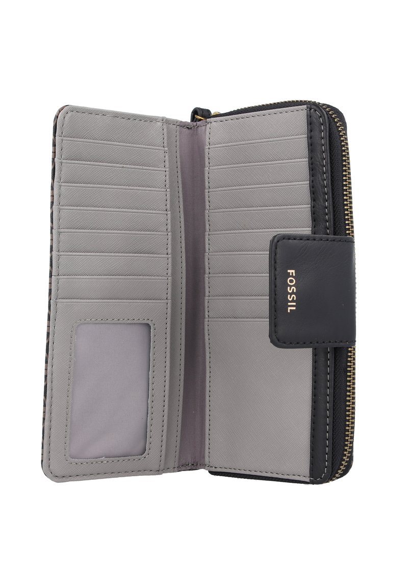 Damen Geldbörsen | Fossil Geldbörse black brown/schwarz - AW60737 Damen Geldbörsen | Fossil Geldbörse black brown/schwarz - AW60737