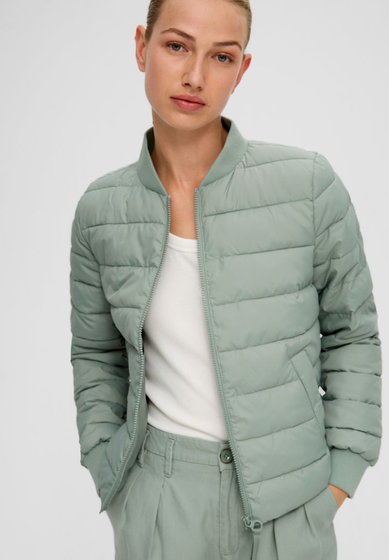 s.Oliver MIT STEPPUNG - Veste d'hiver - salbeigrün