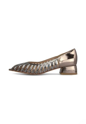 Escarpins à bout ouvert - Metallic Grey