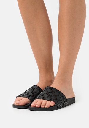 KONDO MONOGRAM SLIDE - Natikači - black