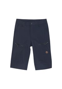 Marina cargo shorts tillverkade av slitstarkt tyg, med två framfickor, två sidofickor med dragkedja och en broderad logotyp framtill.