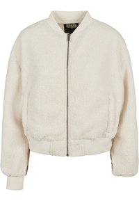 Urban Classics - LADIES OVERSIZED SHERPA BOMBER JACKET - Forro polar - whitesand Imagen en miniatura 1