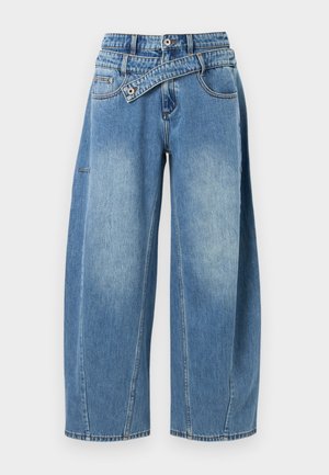 DOUBLE WASIT - Jean droit - blue