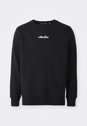 Tengerészkék kapucnis pulóver pamut keverék anyagból. Jellemzője a kerek nyak, hosszú ujjak, és egy fehér "ellesse" logo a mellkason.