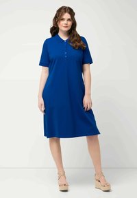Ulla Popken SHORT SLEEVE SIDE - Denní šaty - royal blue
