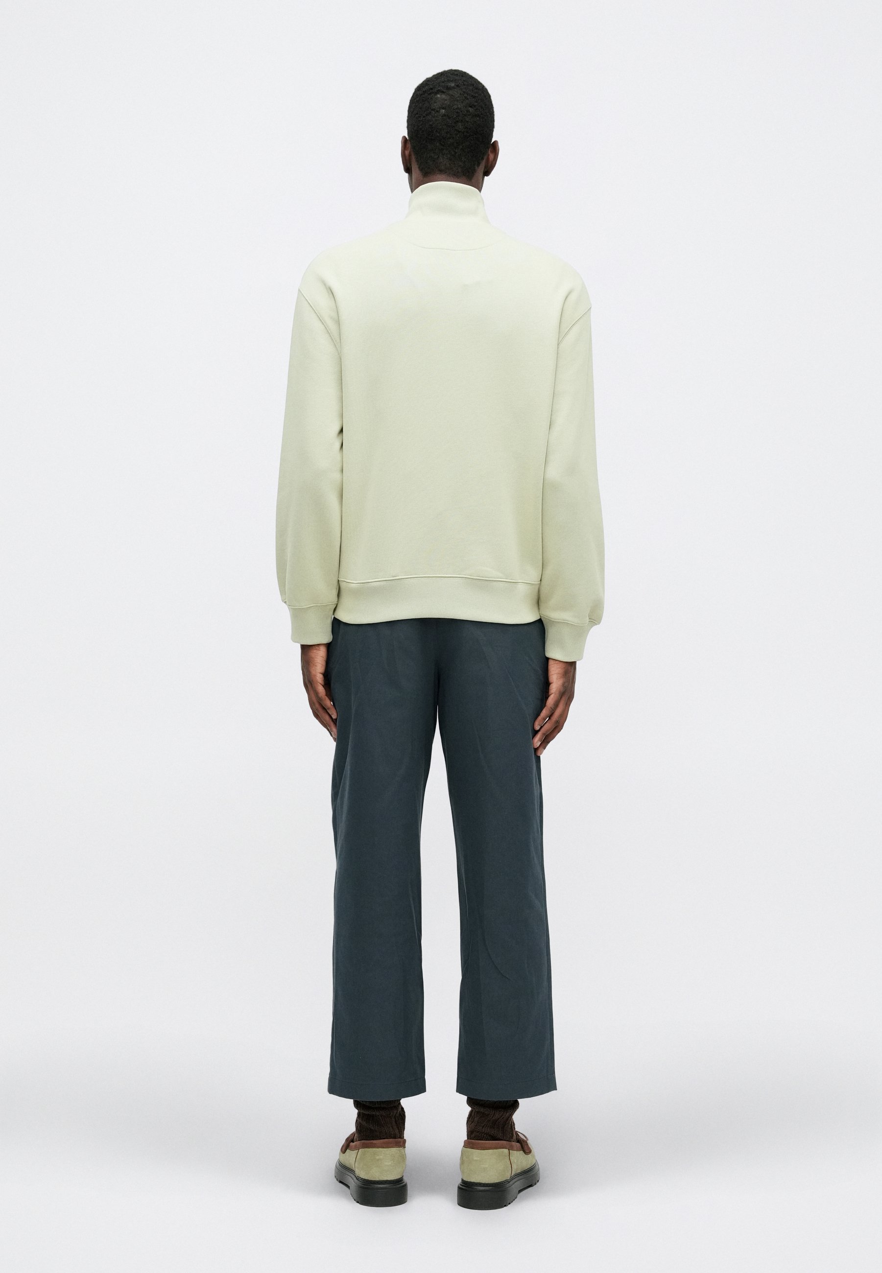 Maison Kitsuné FOX HEAD COMFORT - Sweatshirt - stone beige/green