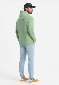 Ombre Felpa con cappuccio - green