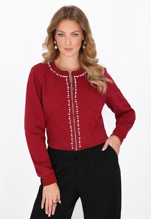 Sudadera con cremallera - burgundy