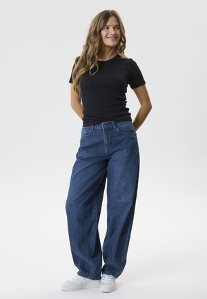 TWO SOON, JEANS BAGGY BARREL FIT - Baggy Jeans - dark blue denim