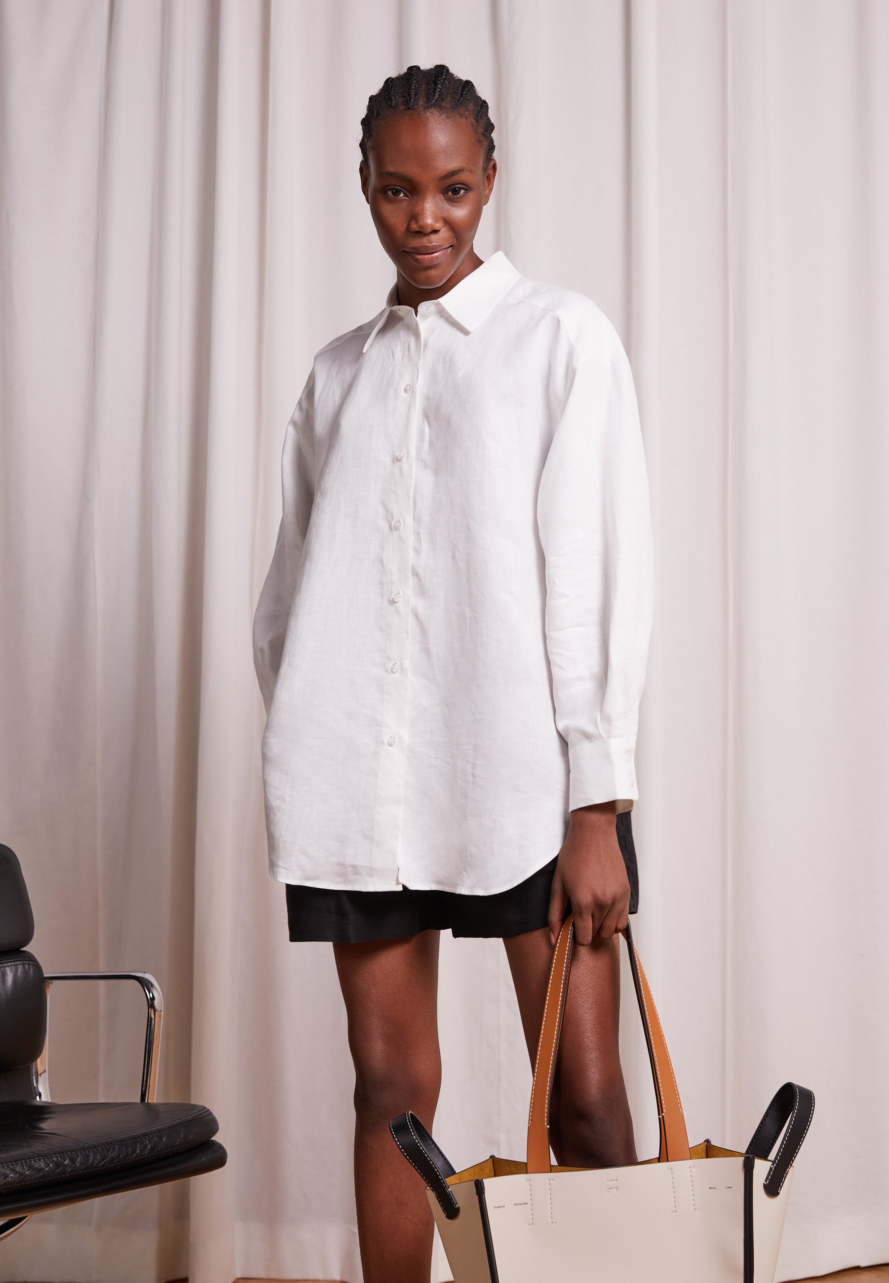 House of Dagmar GINALINEN - Overhemdblouse - white/wit - Zalando.nl