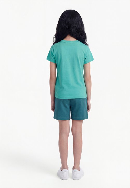PUMA LOGO TEE UNISEX SET - Shorts - vibrant green — foto 2