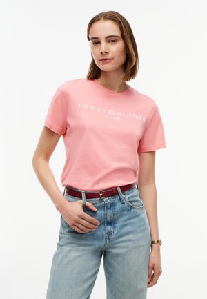 Tommy Hilfiger, REG CORP LOGO - T-shirt imprimé - carnation pink