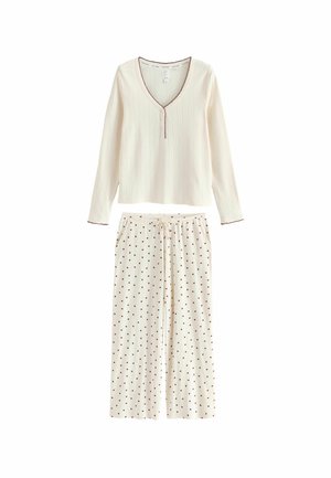 REGULAR FIT SET - Pidžaamakomplekt - cream heart