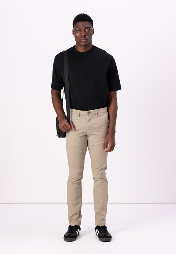 SLHSLIM NEW MILES FLEX PANTS - Chinos - greige3