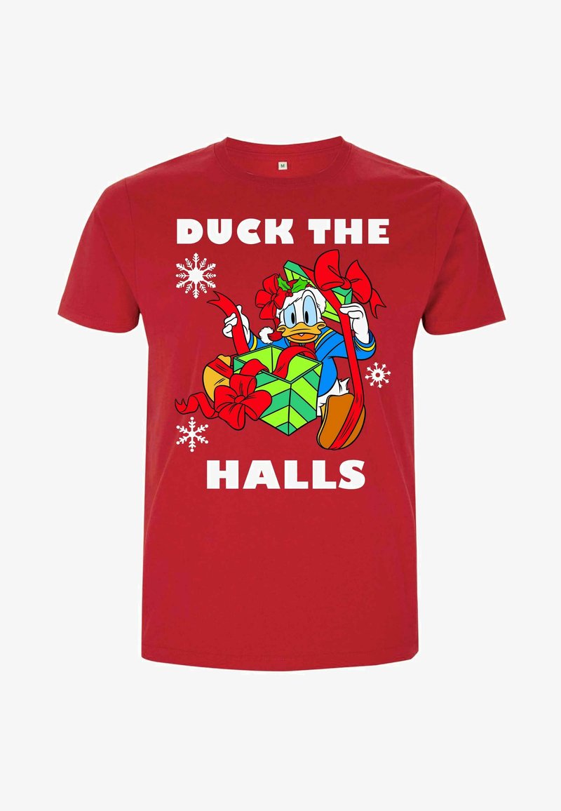 Disney MICKEY CLASSIC HOLIDAY DUCK - Camiseta estampada - red