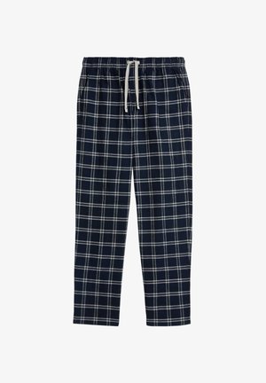 Marks & Spencer CORE CHECK LONG - Pyžamový spodní díl - navy mix