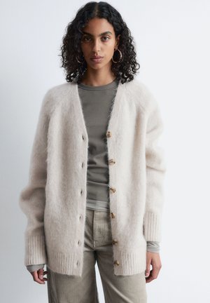 LONG - Strickjacke - beige