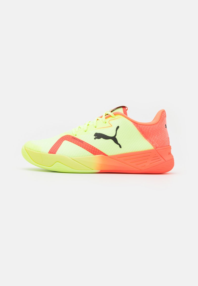 Puma ACCELERATE TURBO NITRO II - Handball shoes - fast yellow/red blast/black/yellow - Zalando.co.uk