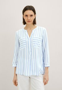 TOM TAILOR Blouse - dreamy blue offwhite stripe