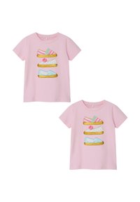 Name it 2ER-PACK  KURZARM - Print T-shirt - pink