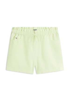 Tommy Jeans, LINEN BLEND FIVE-POCKET SHORTS - Shorts - faded lime