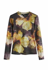 Unselected, black pink floral print