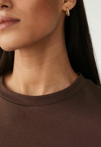 Next HEAVYWEIGHT SHORT SLEEVE CREW NECK STANDARD - T-shirt imprimé - chocolate brown