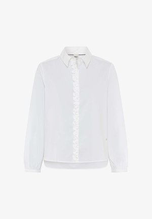 BRAX, STYLE VIC FRILL - Hemdbluse - white