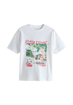 REGULAR FIT - LICENSE FLEETWOOD GRAPHIC SHORT SLEEVE CREW NECK - T-Shirt print - white