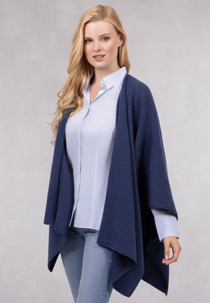 Giesswein MERINO CAPE - Poncho - bleu