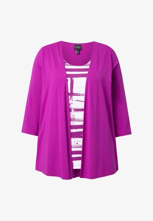 Ulla Popken, 2-IN-1 LAYERED BLOUSE - Maglietta a manica lunga - berry