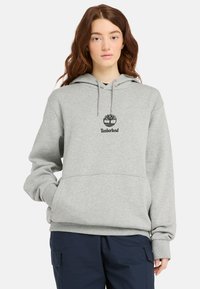Timberland SMALL LOGO - Hoodie - medium grey heather