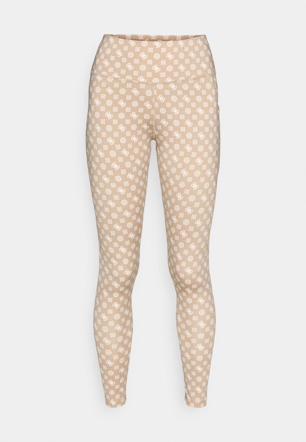 PEONY LOGOMANIA LEGGINGS - Leggings - beige2