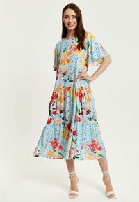 Liquorish FLORAL PRINT SMOCK - Day dress - multi coloured